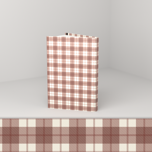 Gingham — hardcover journal, back cover