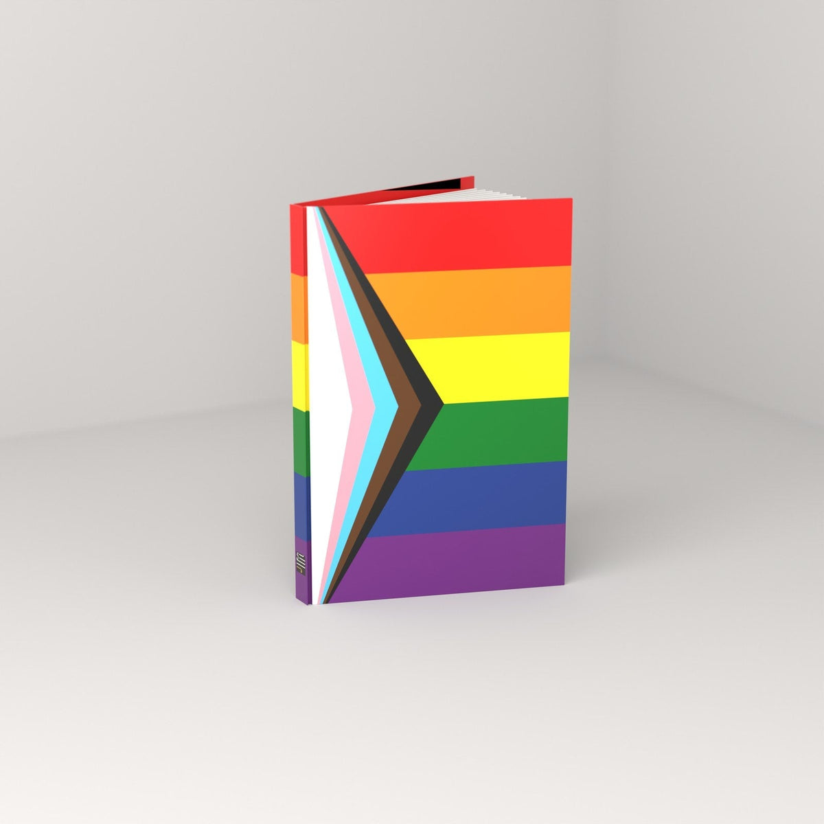 Progress Pride flag casewrap journal